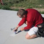 Dispense epoxy into the holes