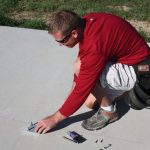 Install post base surface plate