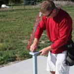 Install top post stabilizer