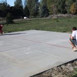 Chalk line the perimeter